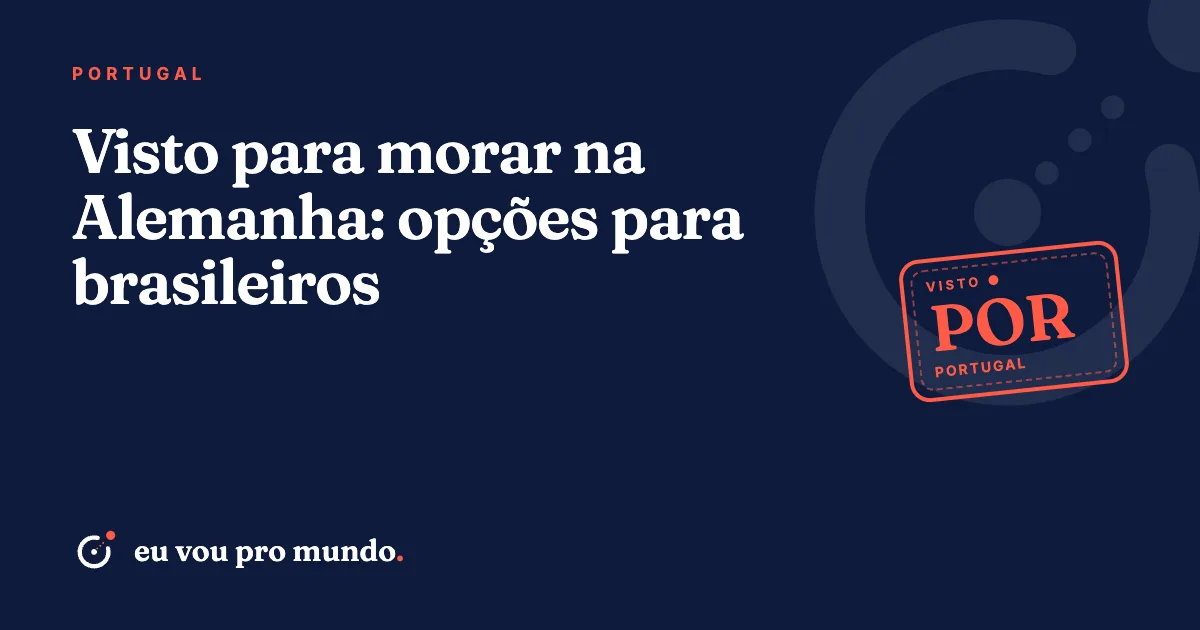 Brasileira com passaporte e documentos diante do Portão de Brandemburgo, em Berlim, planejando visto para morar na Alemanha