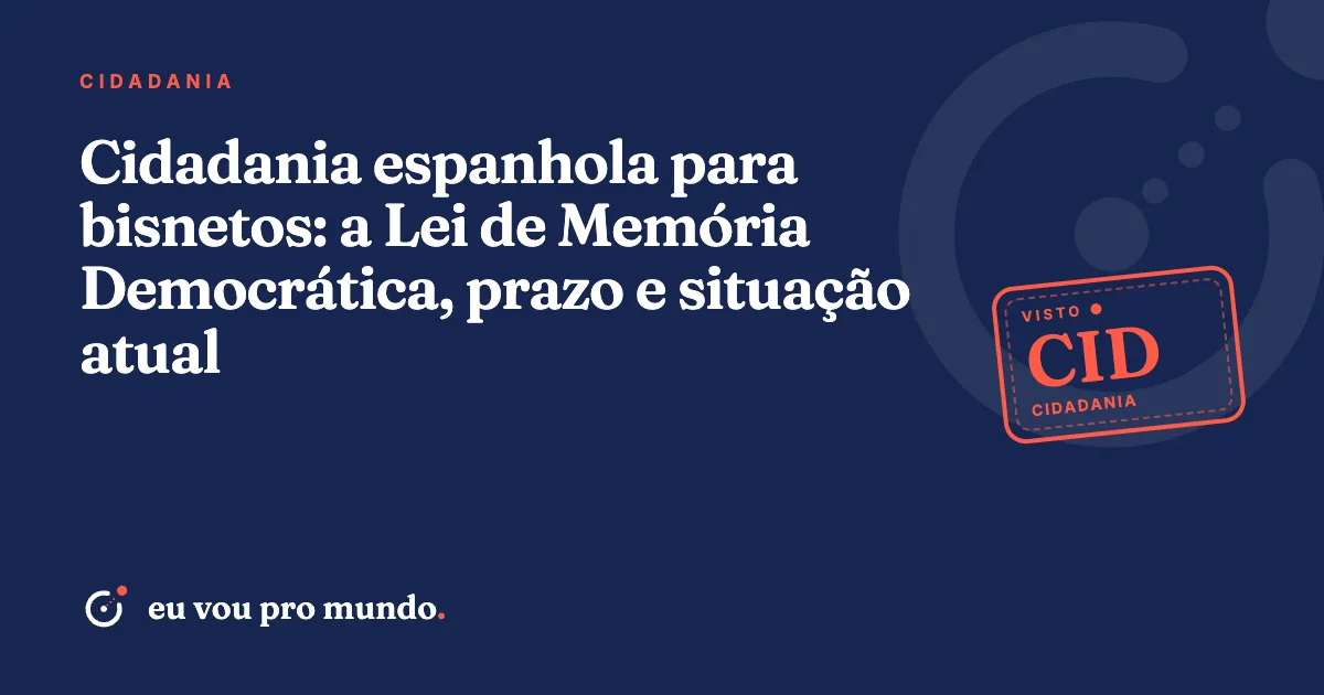Certidões antigas de família espanhola sobre a mesa ao lado de um passaporte brasileiro e uma árvore genealógica
