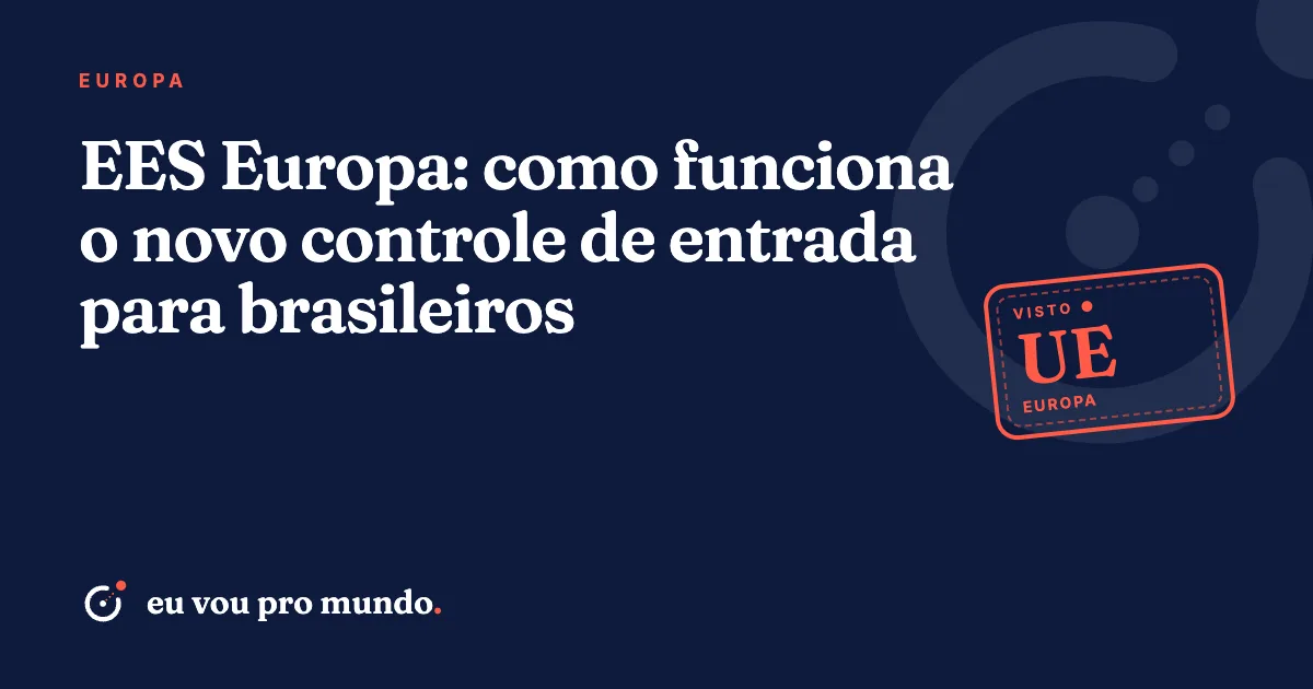 Viajante brasileiro posiciona o rosto em quiosque de registro biométrico do EES em aeroporto europeu