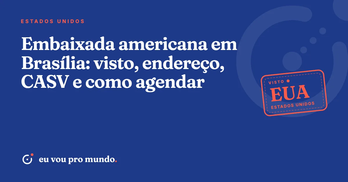 Fachada da Embaixada dos Estados Unidos na Avenida das Nações, em Brasília, onde são feitas entrevistas de visto