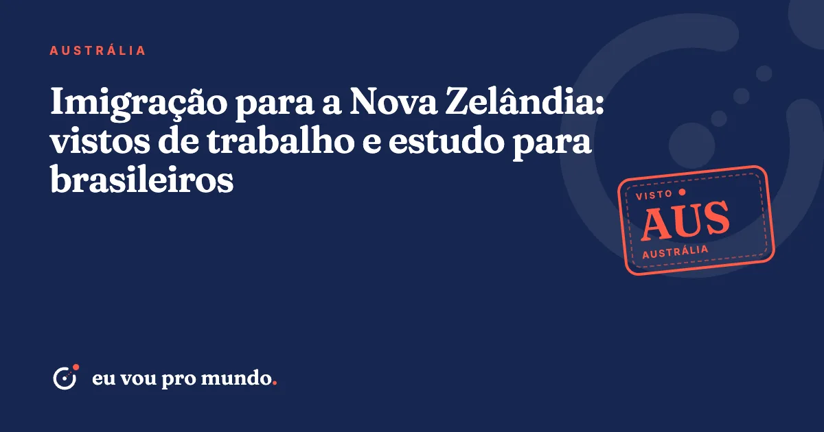 Brasileira com mochila observa lago e montanhas na Nova Zelândia, planejando estudo e trabalho no país