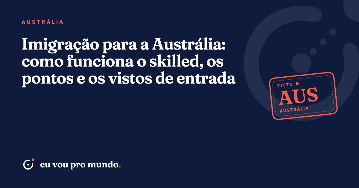 Jovem brasileiro com mochila diante da Opera House de Sydney, planejando a imigração para a Austrália