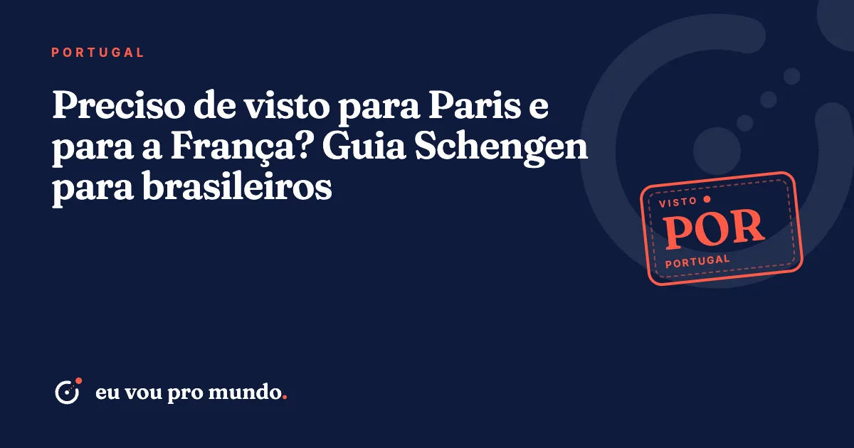 Viajante brasileiro com passaporte diante da Torre Eiffel, em Paris, planejando roteiro pelo Espaço Schengen