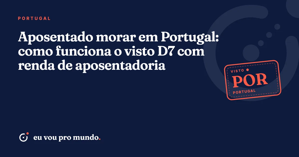 Casal de aposentados brasileiros caminhando por rua histórica de Lisboa com passaportes e pasta de documentos