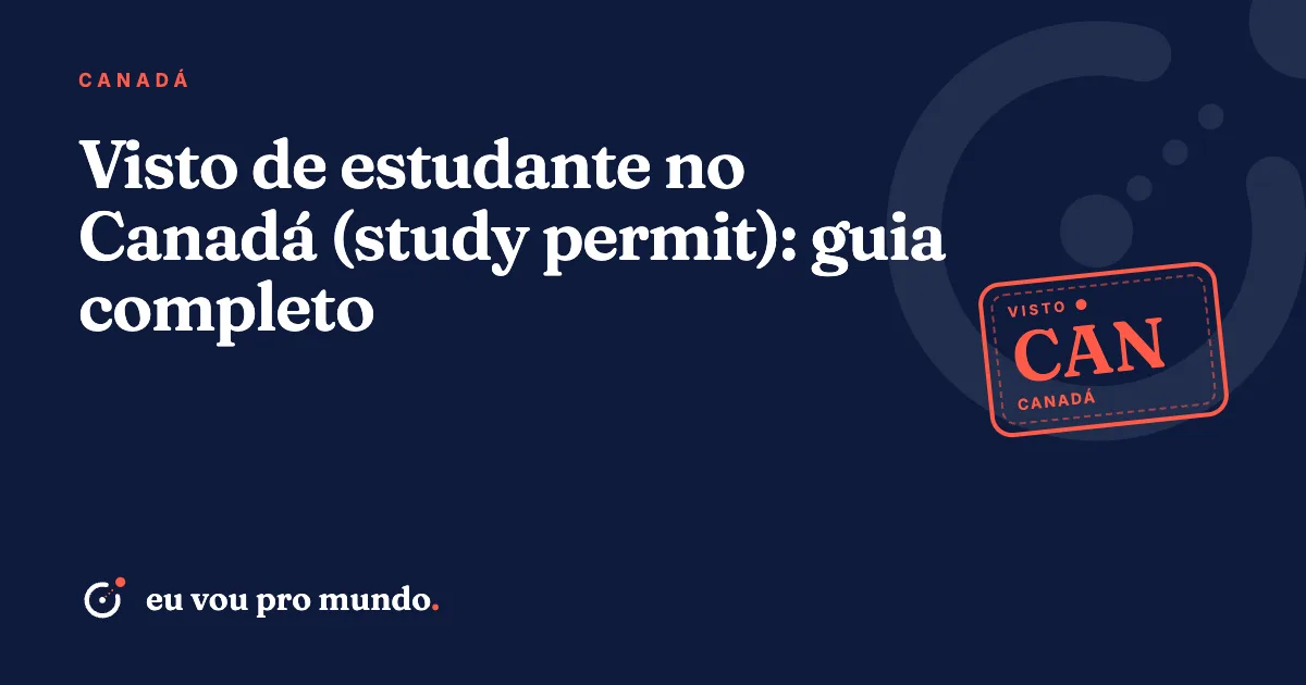 Estudante brasileira com mochila em frente a um campus universitário no Canadá, com folhas de outono ao redor