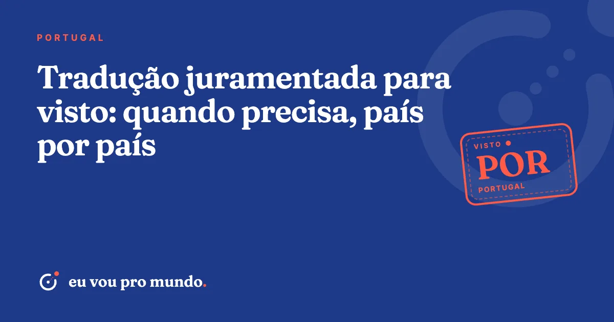 Documentos brasileiros com tradução juramentada e apostila organizados sobre a mesa ao lado de um passaporte