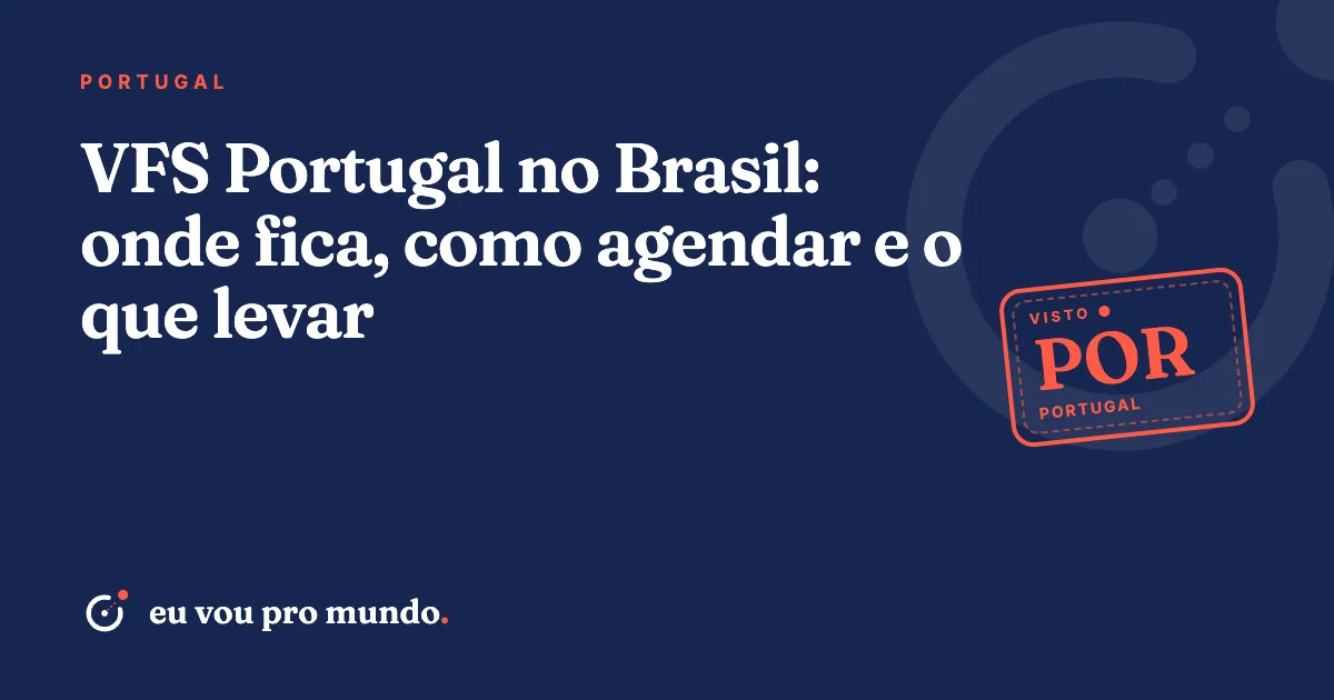Brasileira com passaporte e pasta de documentos chegando ao centro de vistos da VFS Global para Portugal