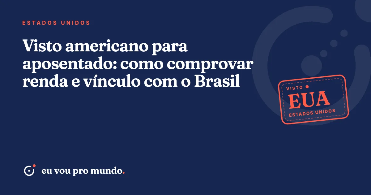 Casal de aposentados brasileiros organizando passaporte e documentos de renda para o visto americano