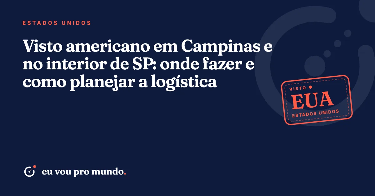 Morador de Campinas organizando passaporte e documentos para o visto americano antes de viajar a São Paulo