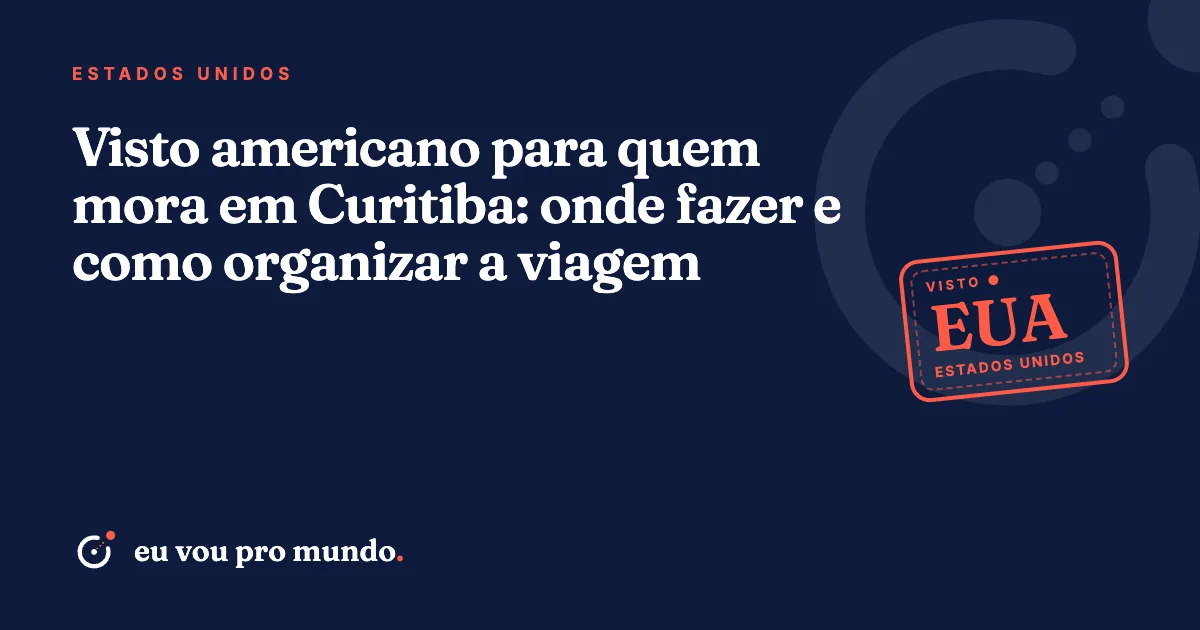 Morador de Curitiba organizando passaporte e documentos para entrevista do visto americano em outra cidade