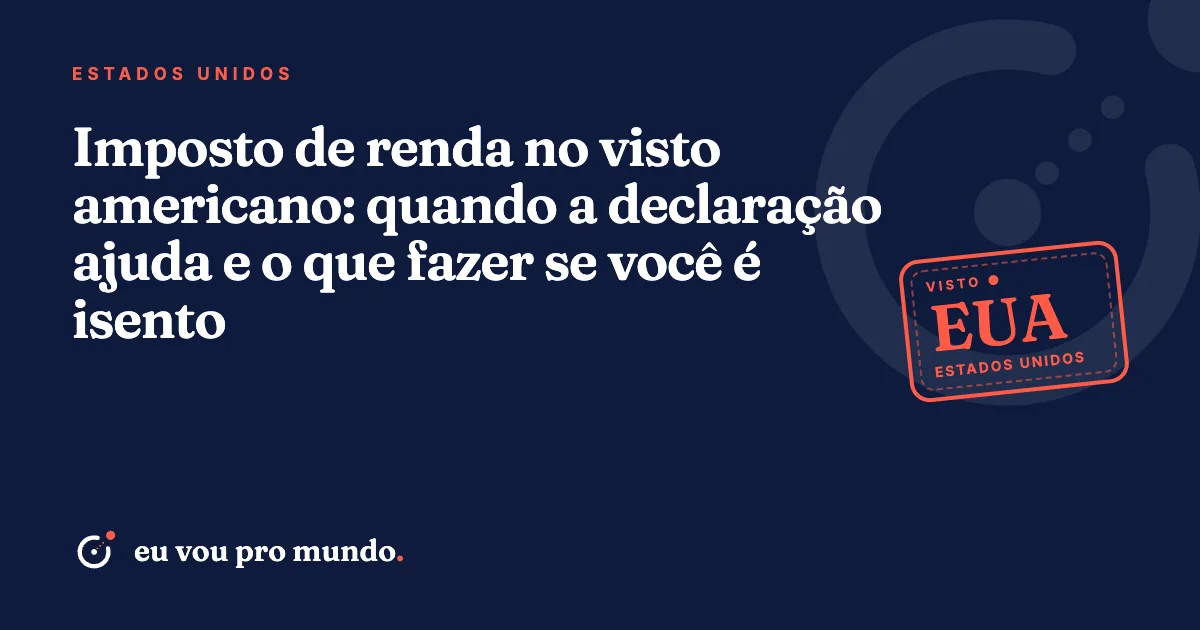 Declaração de imposto de renda e passaporte brasileiro sobre a mesa, preparados para a entrevista do visto americano