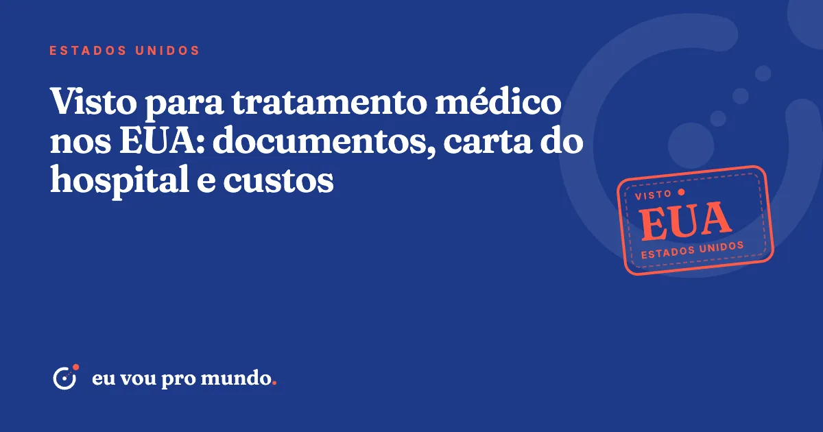 Paciente brasileira com passaporte e documentos médicos organizados para o visto americano de tratamento