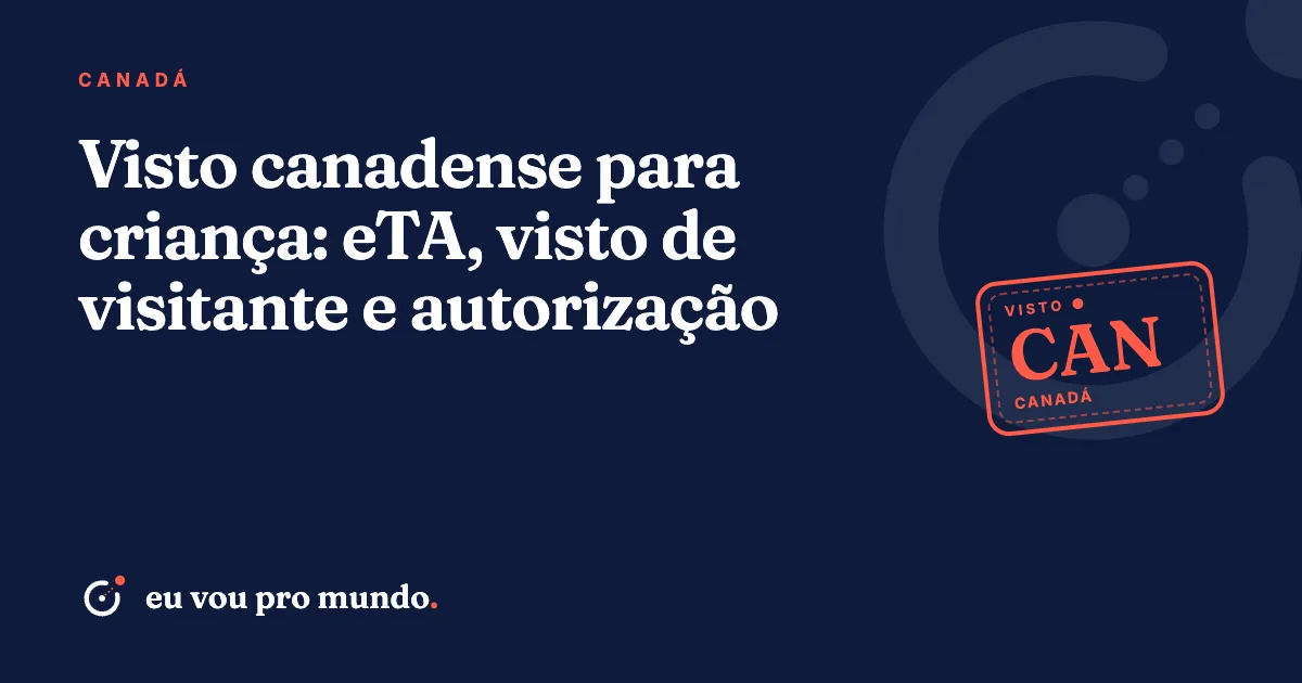 Família brasileira com duas crianças segurando passaportes em aeroporto antes de viagem ao Canadá