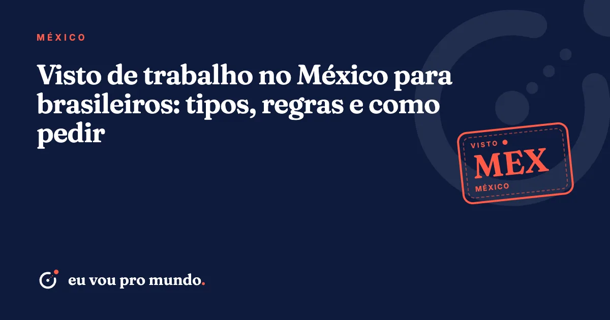 Profissional brasileiro com passaporte e contrato de trabalho diante de prédios comerciais na Cidade do México