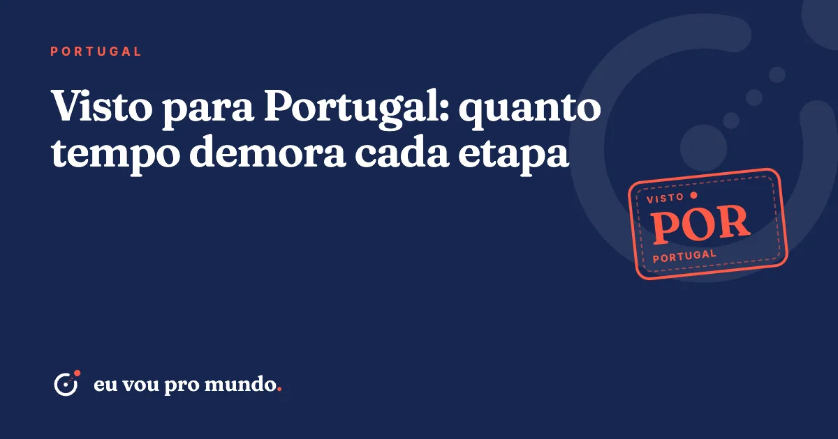 Passaporte brasileiro e calendário sobre mesa com vista de Lisboa, ilustrando o prazo do visto para Portugal